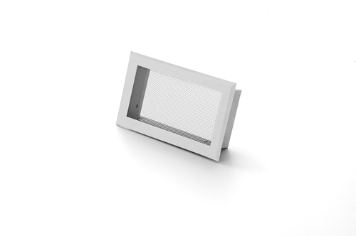 GRILLE 350X200 2XD150 OBTURABLE BLANC