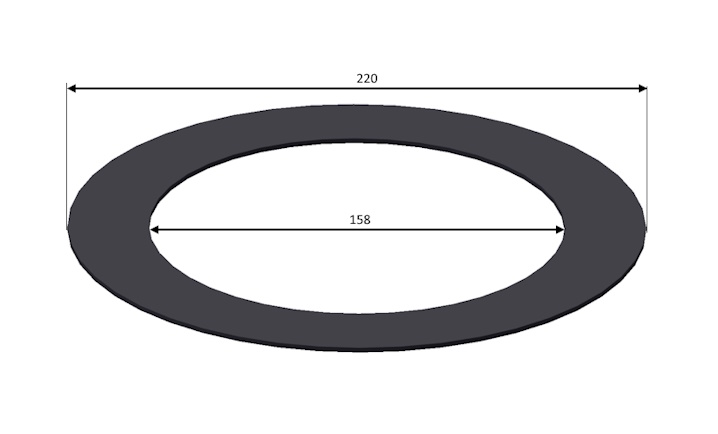 ROSACE D150 STÛVBLACK