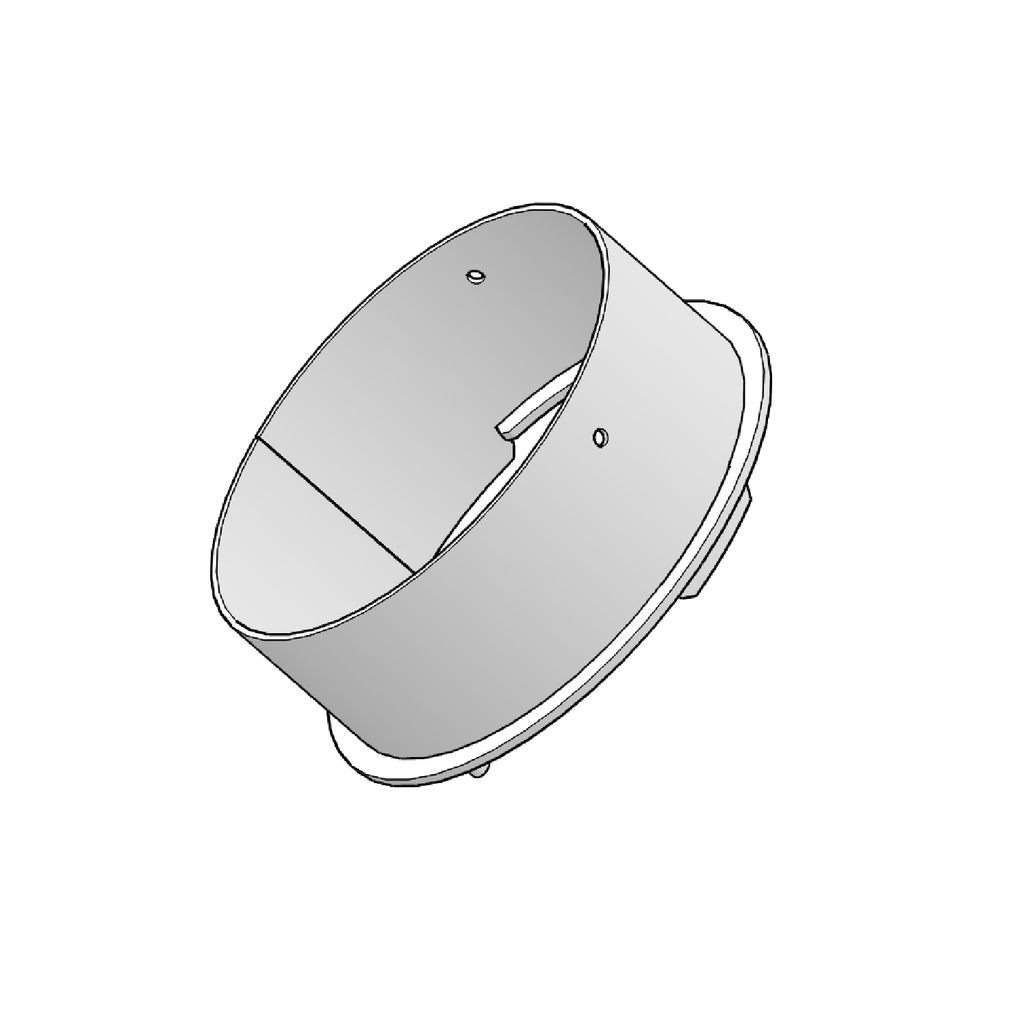 S6IN SORTIE FUMEE AXE OBL (Ø150mm/6'')