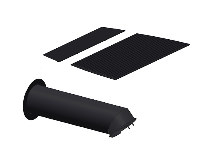 S6-H 6655 SORTIE FUMEE HORIZONTALE FONTE