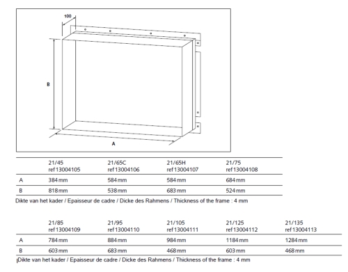 CADRE FIN STUV 21105