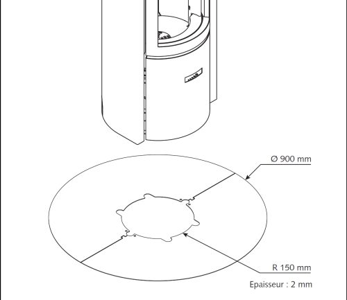 PLAQUE DE SOL STUV 30COMPACT STÛVBLACK