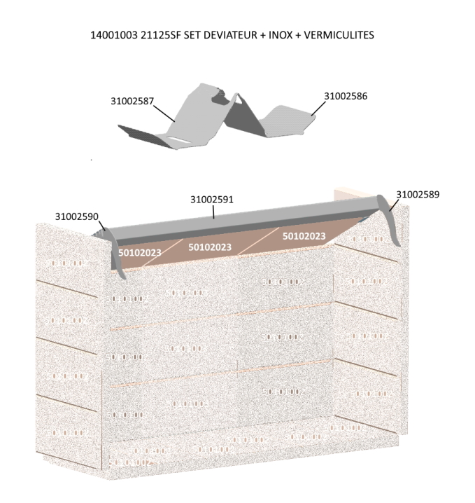 21125SF SET DEVIATEUR + INOX + VERM