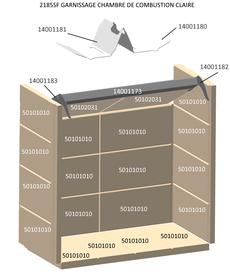 STÛV 21 SF 85 PIERRE RÉFRACTAIRE 344X169
