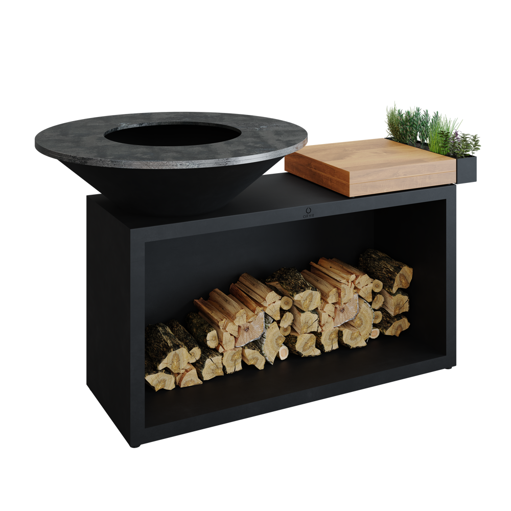 OFYR Island Black 100 Bois de teck