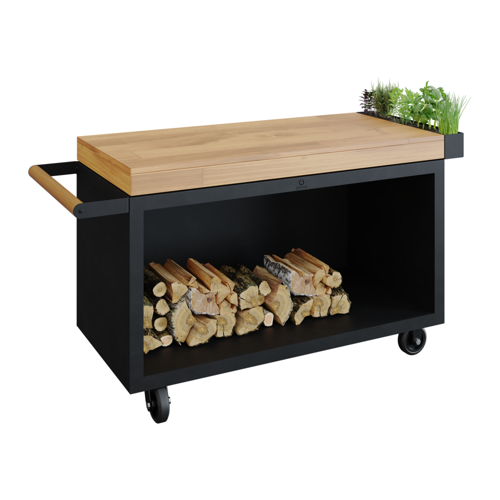 OFYR Mise en Place Table Corten 135 PRO Bois de teck