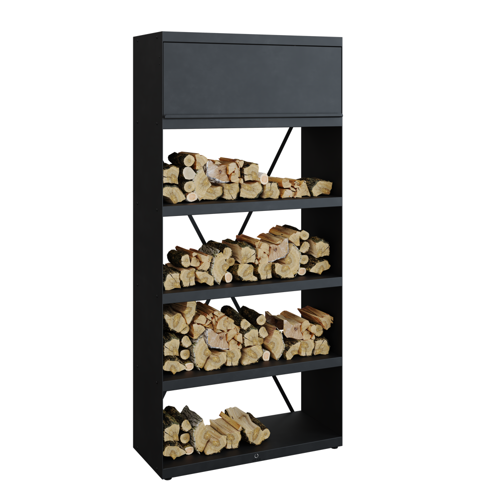 OFYR Wood Storage Black 100