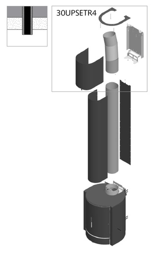 [12004020] 30UP SET4 RAC VERT CONDUIT DEBORD 150MAX