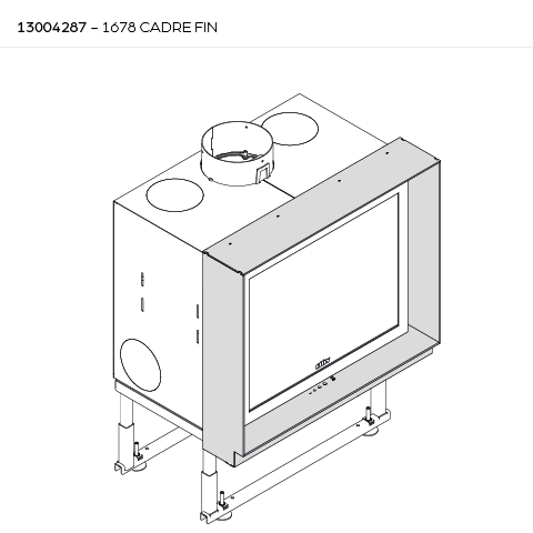 [13004287] CADRE FIN 4 CÔTÉS 1678