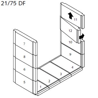 [50101007] STÛV 21 DF 95/125 PIERRE RÉFRA. 439X144