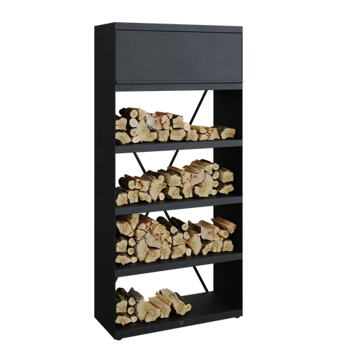 [WSB-100] OFYR Wood Storage Black 100